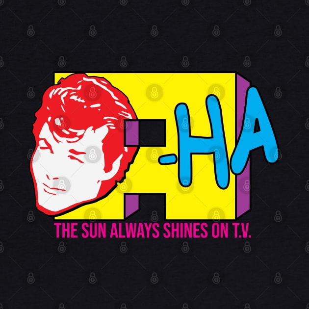 Vintage 80s A-Ha T.V. FanArt Design by darklordpug